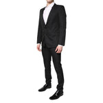 Dolce & Gabbana Black Single Breasted Formal 2 Piece Suit KOS2269-46