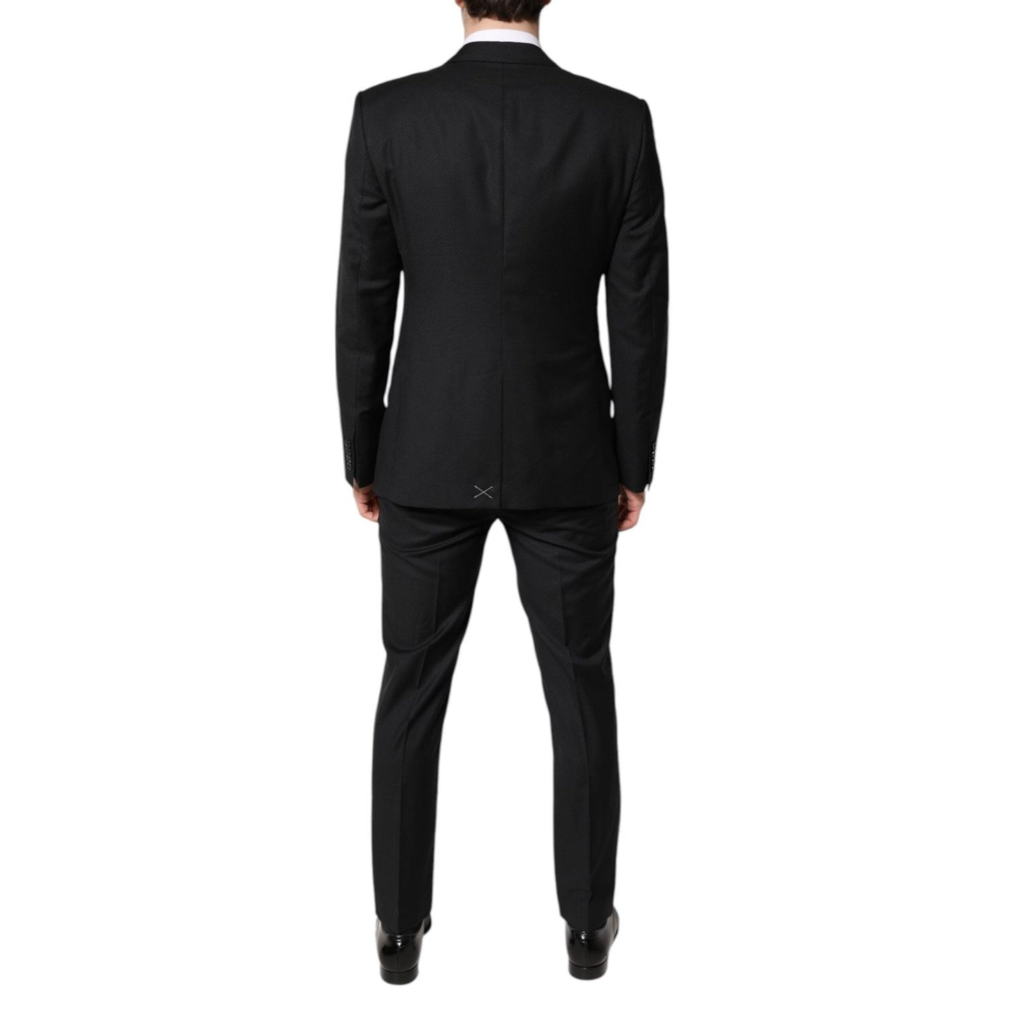 Dolce & Gabbana Black Wool Single Breasted 2 Piece Suit KOS2274-48