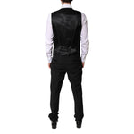 Dolce & Gabbana Black Single Breasted Formal 3 Piece Suit KOS2297-52