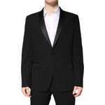Dolce & Gabbana Black Wool Single Breasted 2 Piece Suit KOS2299-52