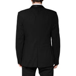 Dolce & Gabbana Black Wool Single Breasted 2 Piece Suit KOS2299-52