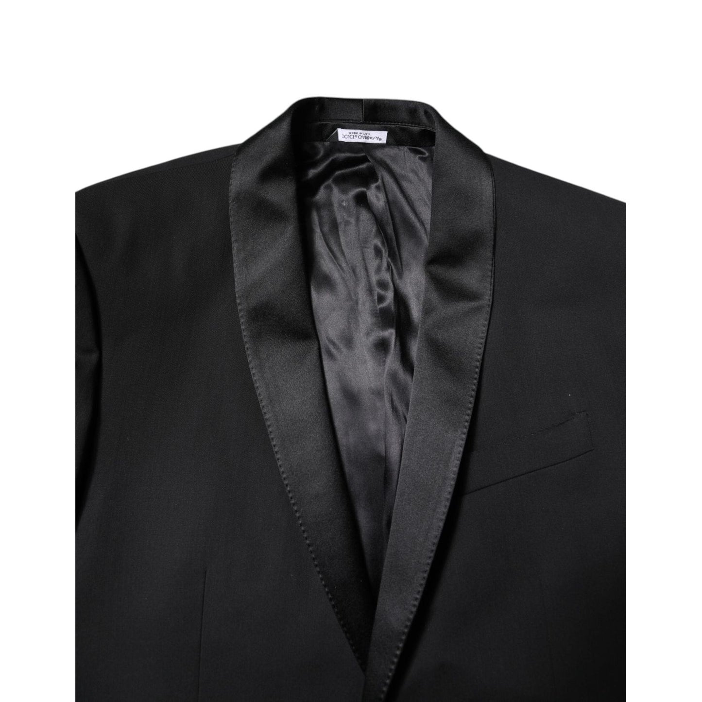 Dolce & Gabbana Black Wool Single Breasted 2 Piece Suit KOS2299-52