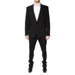 Dolce & Gabbana Black Cotton Single Breasted 2 Piece Suit KOS2300-54