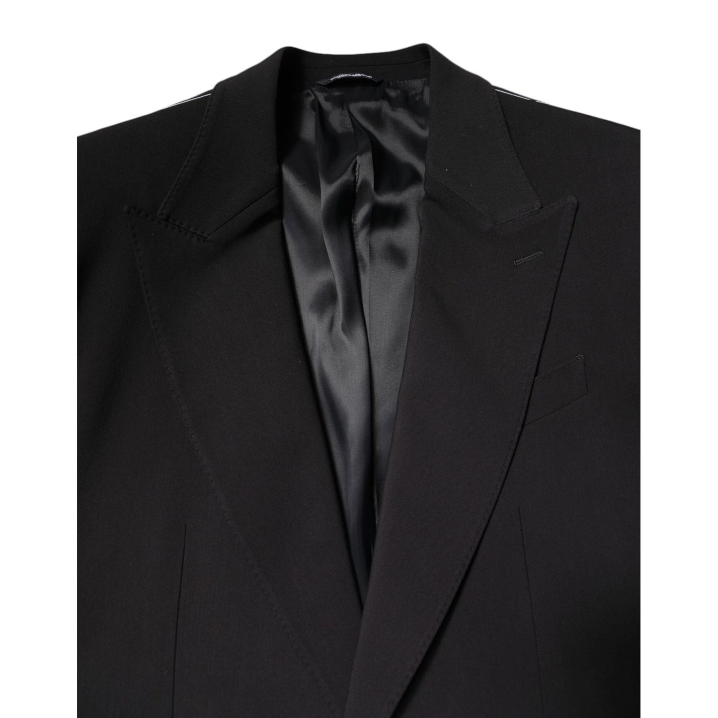 Dolce & Gabbana Black Cotton Single Breasted 2 Piece Suit KOS2300-54