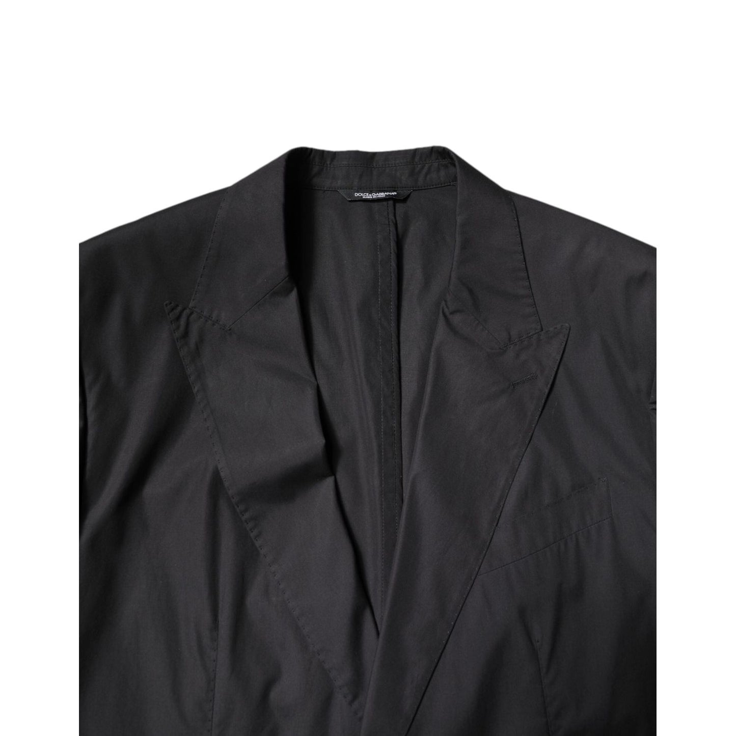 Dolce & Gabbana Black Cotton Single Breasted 2 Piece Suit KOS2303-58
