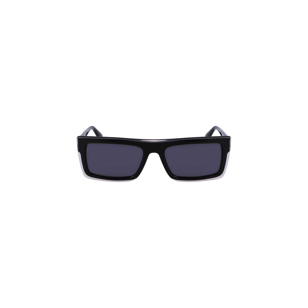Calvin Klein Black Plastic Men Sunglass Calvin Klein Dark Slate Gray
