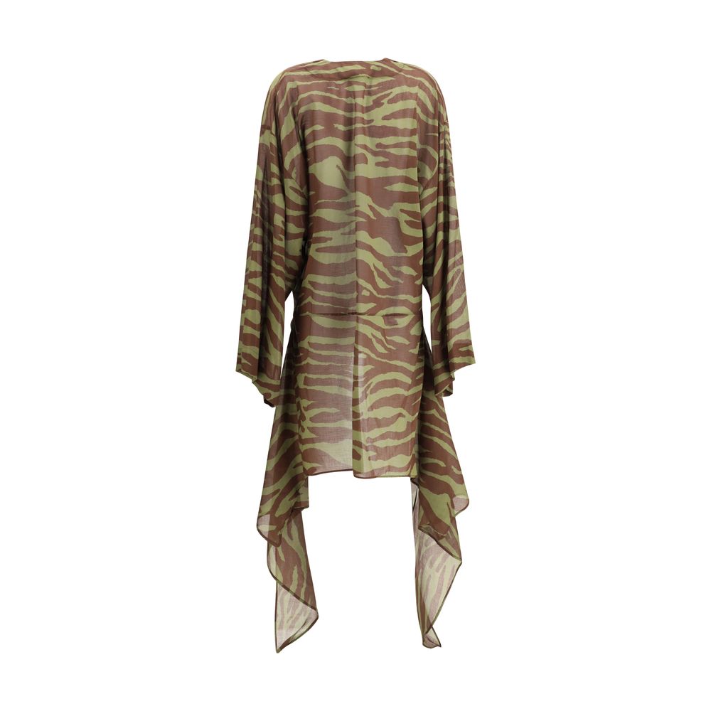 The Attico Asymmetric Dress The Attico Dim Gray