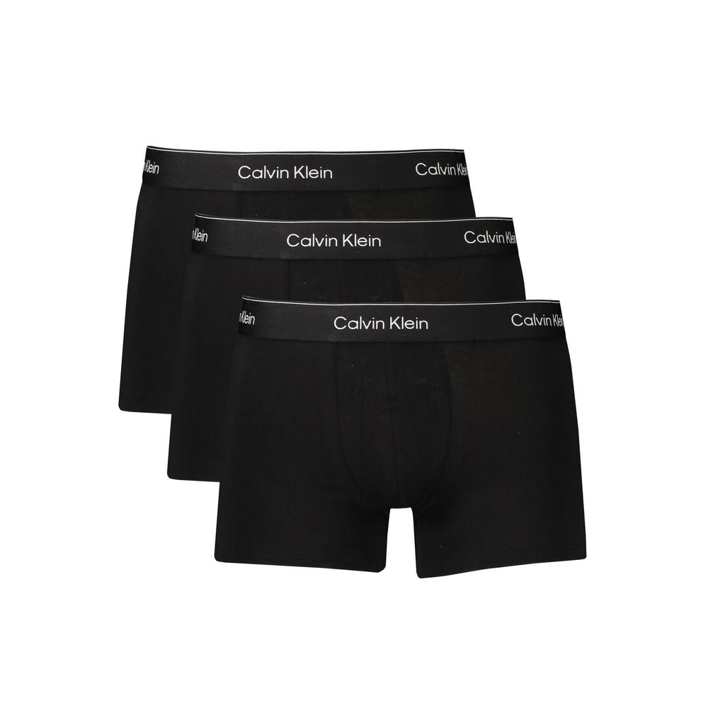 Calvin Klein Black Cotton Men Underwear Calvin Klein Black