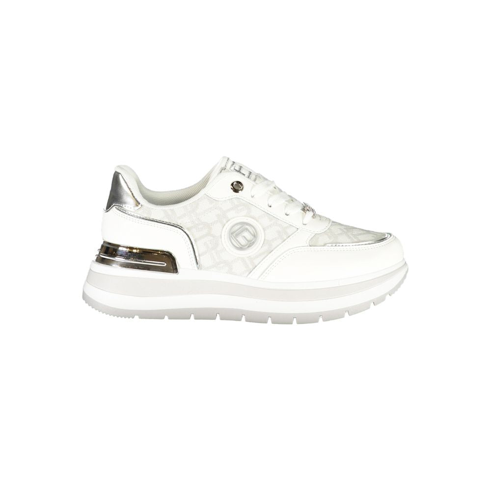Laura Biagiotti White Polyester Women Sneaker Laura Biagiotti Beige