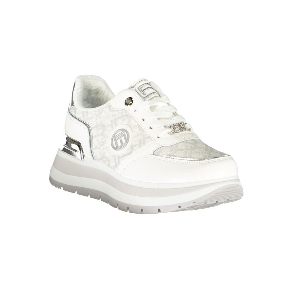 Laura Biagiotti White Polyester Women Sneaker Laura Biagiotti Beige