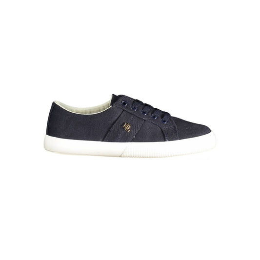 Ralph Lauren Blue Cotton Women Sneaker