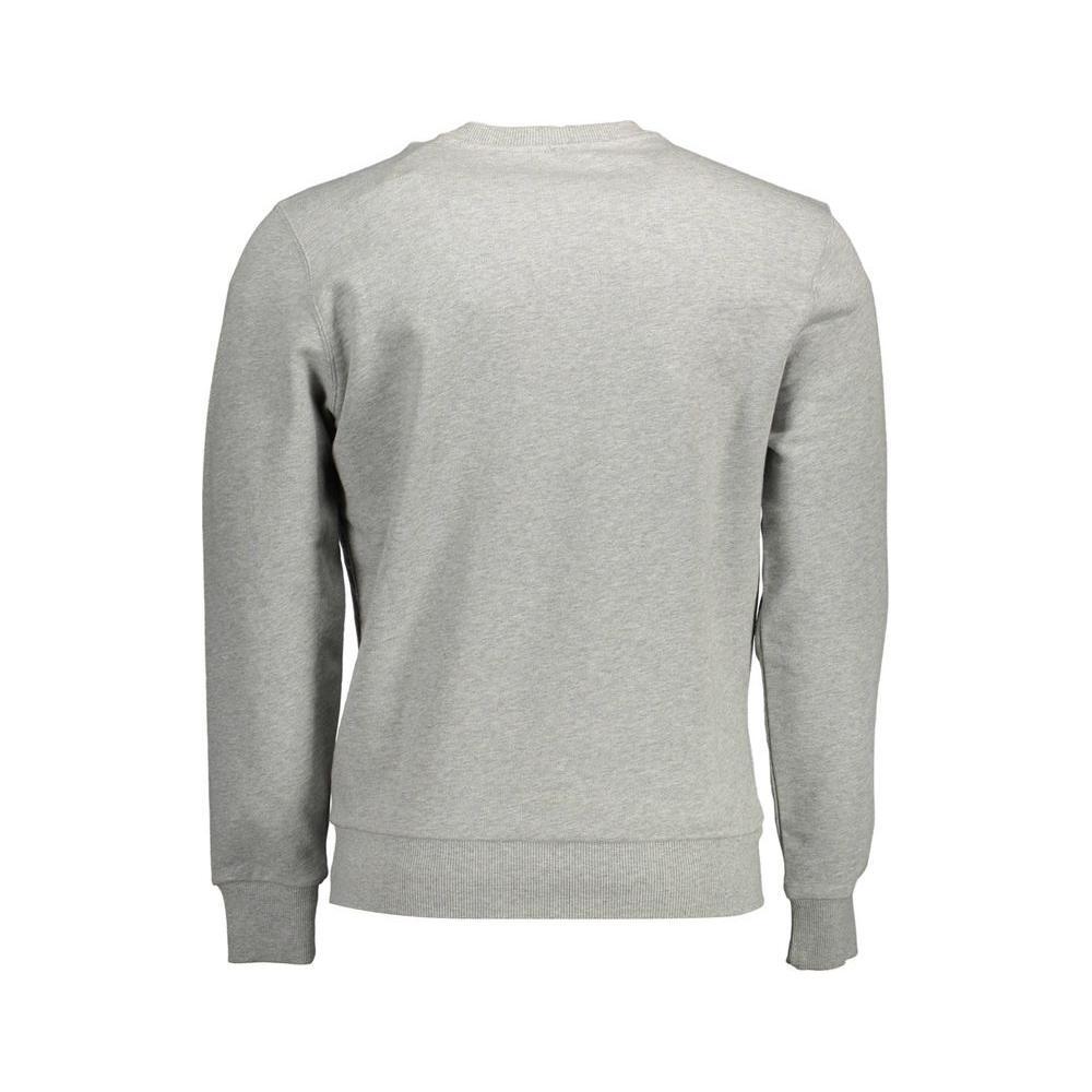 North Sails Gray Cotton Men Sweater NO-12589-XL