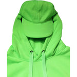 Dolce & Gabbana Green Polyester Hooded Sportswear Vest Sweater TSH90316