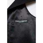 Dolce & Gabbana Black Wool Waistcoat Dress Formal Vest TSH87203-46
