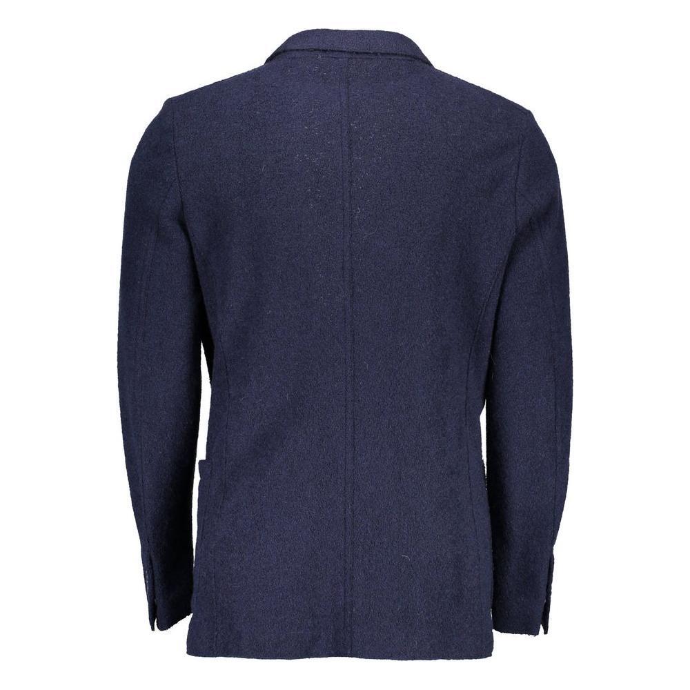 Gant Blue Wool Men Jacket GA-1362-IT46 | S