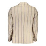 Gant Beige Linen Men Jacket GA-4636-IT48 | M