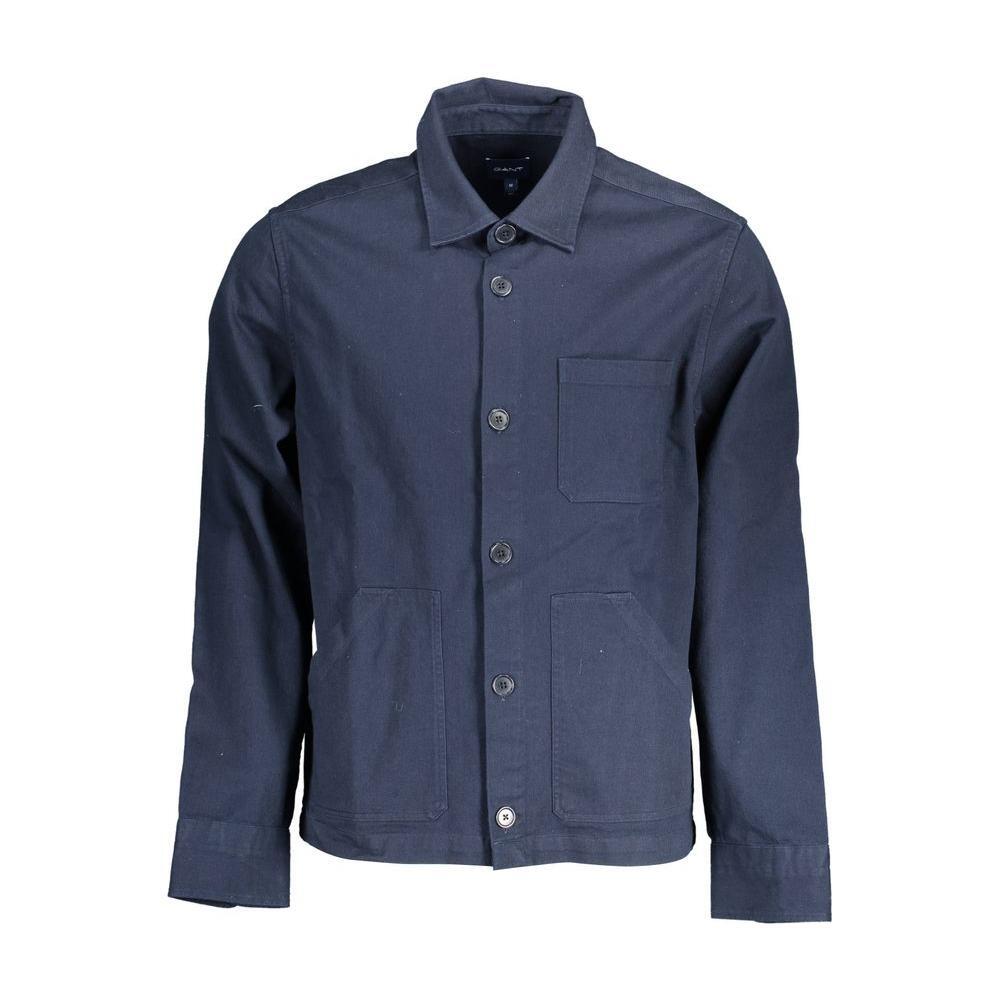 Gant Blue Cotton Men Shirt GA-5273-S