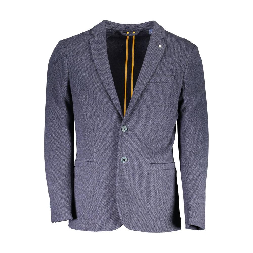 Gant Blue Cotton Men Jacket