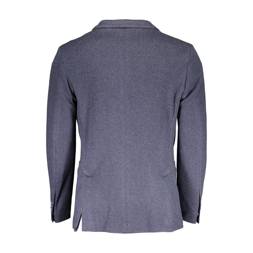 Gant Blue Cotton Men Jacket