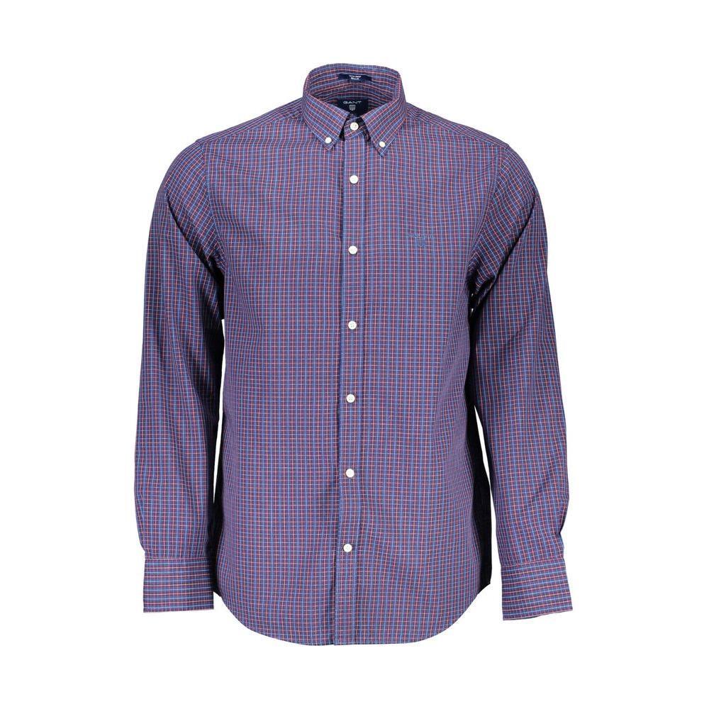 Gant Blue Cotton Men Shirt GA-5625-S