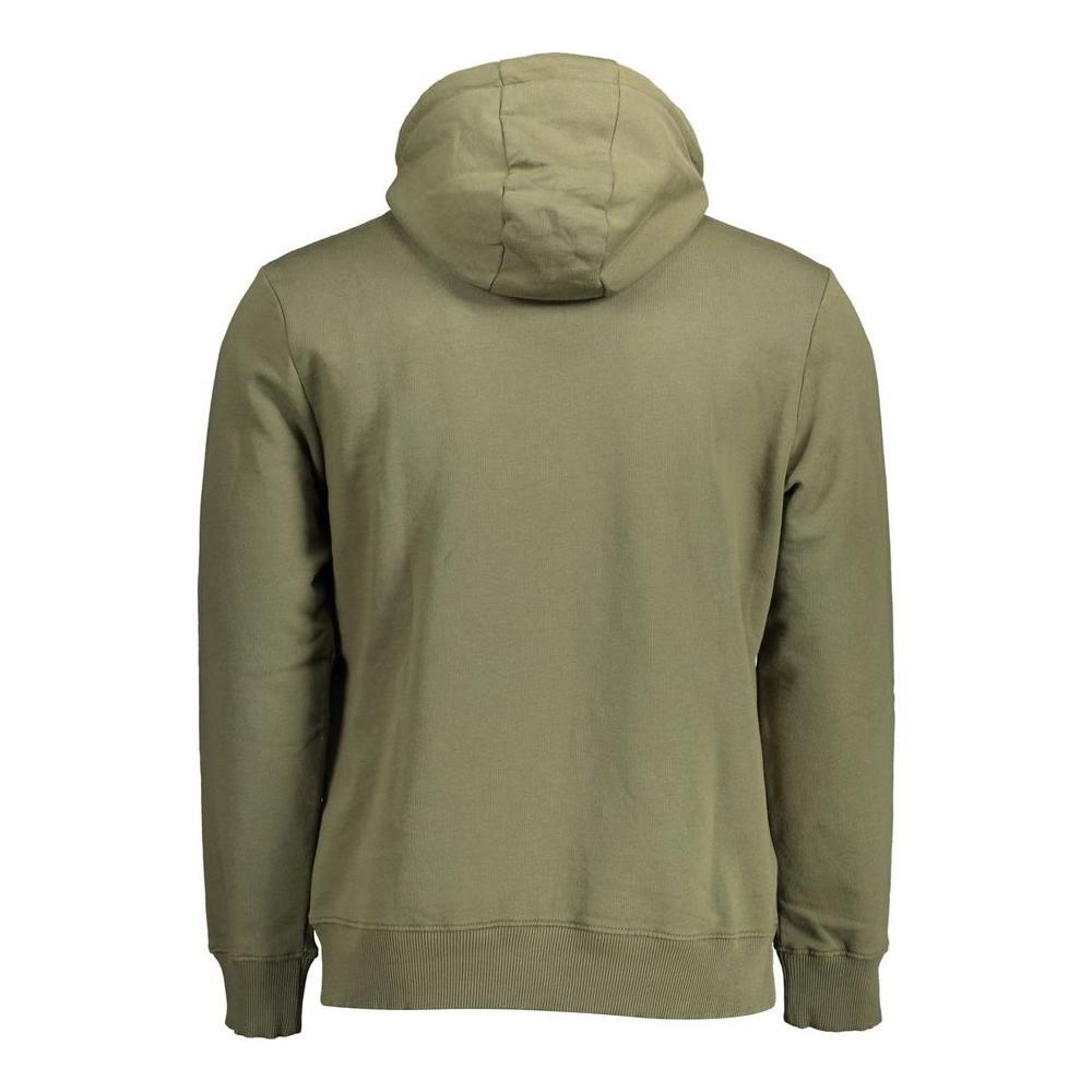 Napapijri Green Cotton Men Sweater NA-14618-XS