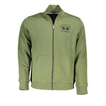 La Martina Classic Green Zippered Fleece Sweatshirt LA-23030-M
