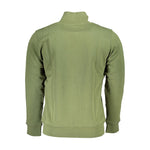 La Martina Classic Green Zippered Fleece Sweatshirt LA-23030-M