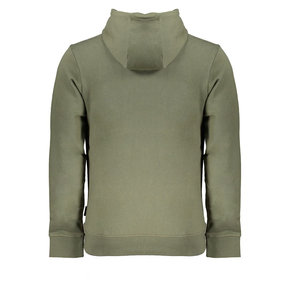 Napapijri Emerald Green Hooded Sweatshirt with Embroidery NA-28534-XXL