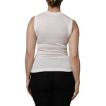 Dolce & Gabbana White Cotton Logo Crystal Detailing Tank Top THS90405-40