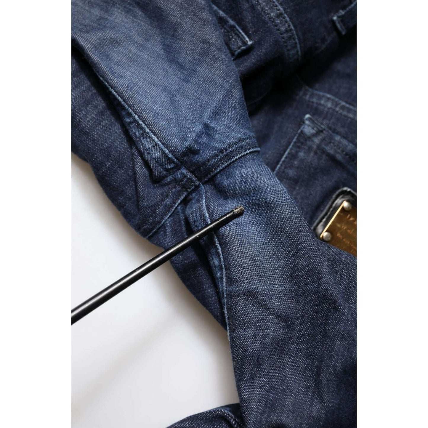 Dolce & Gabbana Dark Blue Cotton Skinny Cropped Denim Jeans PAN76166-46
