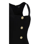 Balmain Black Wool Women's Dress