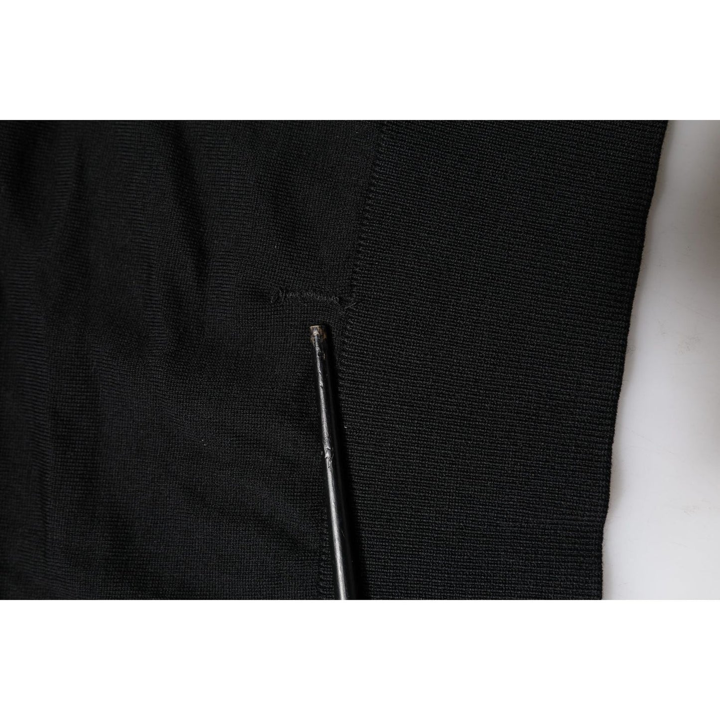 Dolce & Gabbana Black Long Sleeve Crew Neck Pullover Sweater