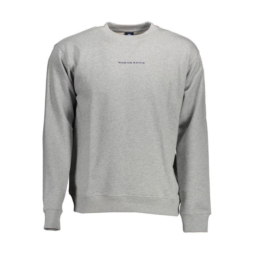 North Sails Gray Cotton Men Sweater NO-12586-XL
