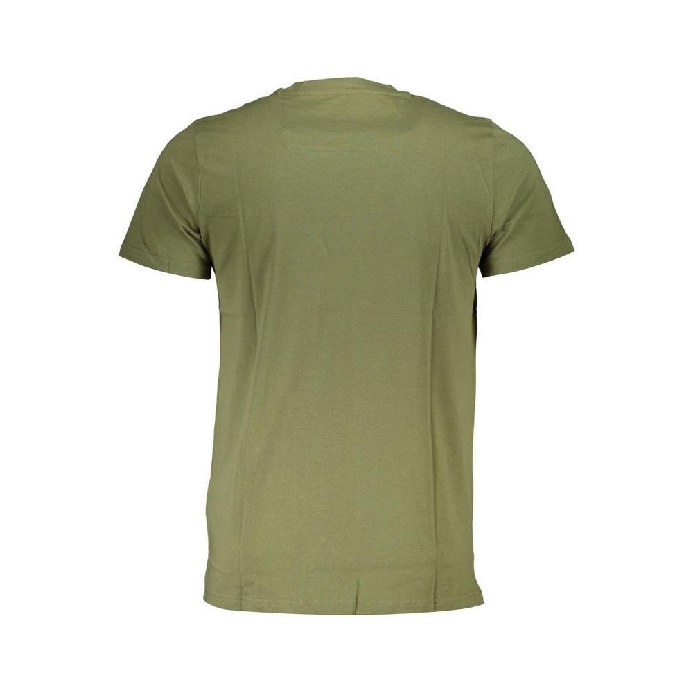 Cavalli Class Green Cotton T-Shirt