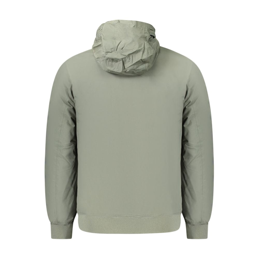 K-WAY Green Polyamide Men Jacket KW-34206-M