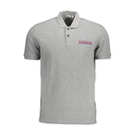 Napapijri Brown Cotton Men Polo Shirt NA-37462-L