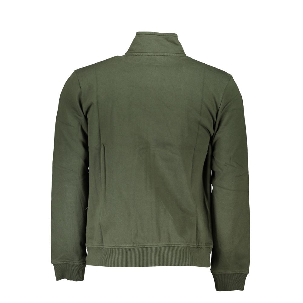 Napapijri Green Cotton Men Sweater NA-25258-S