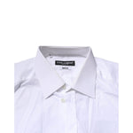 Dolce & Gabbana White MARTINI Cotton Men Dress Formal Shirt TSH906892-40