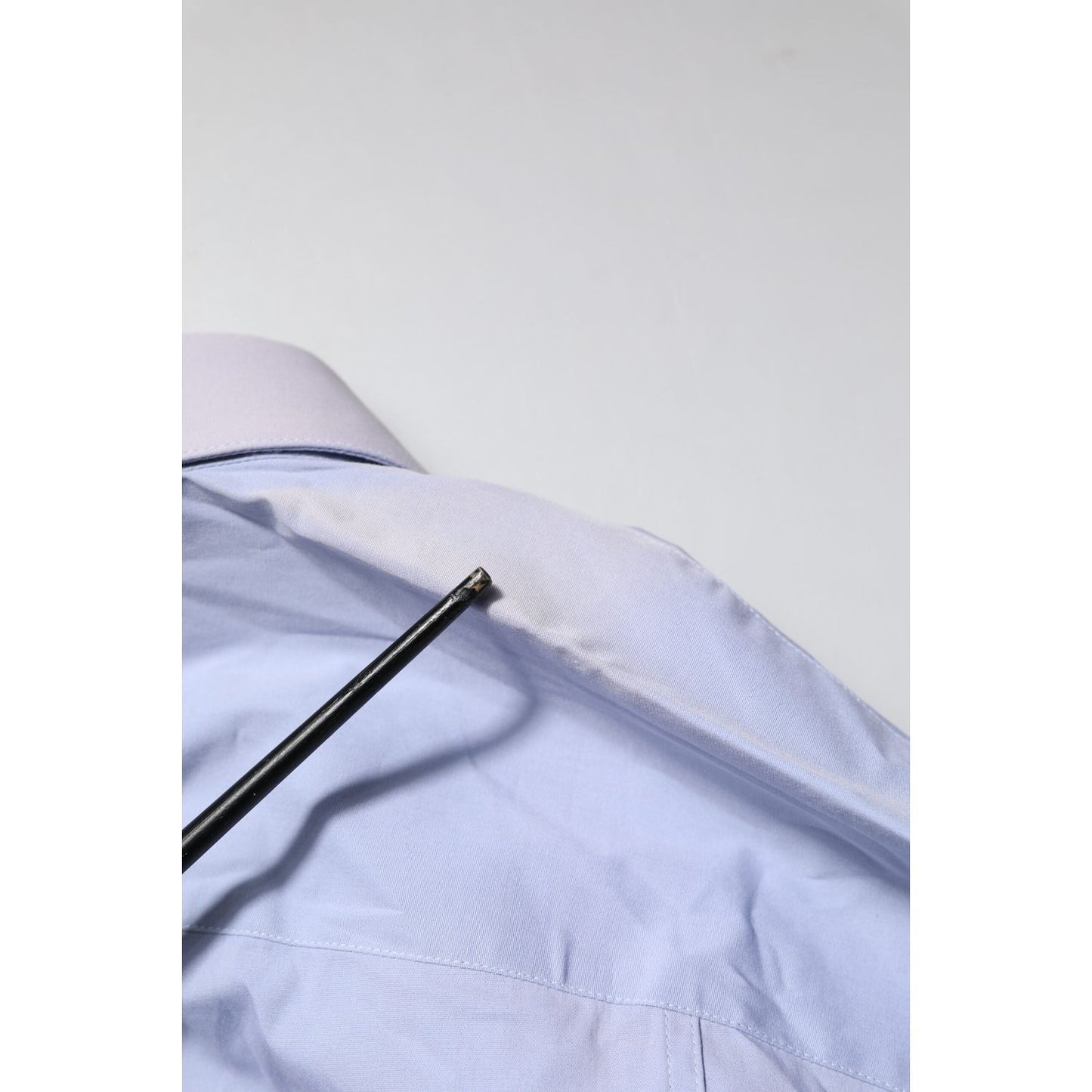 Dolce & Gabbana Blue Cotton SICILIA Long Sleeves Dress Shirt
