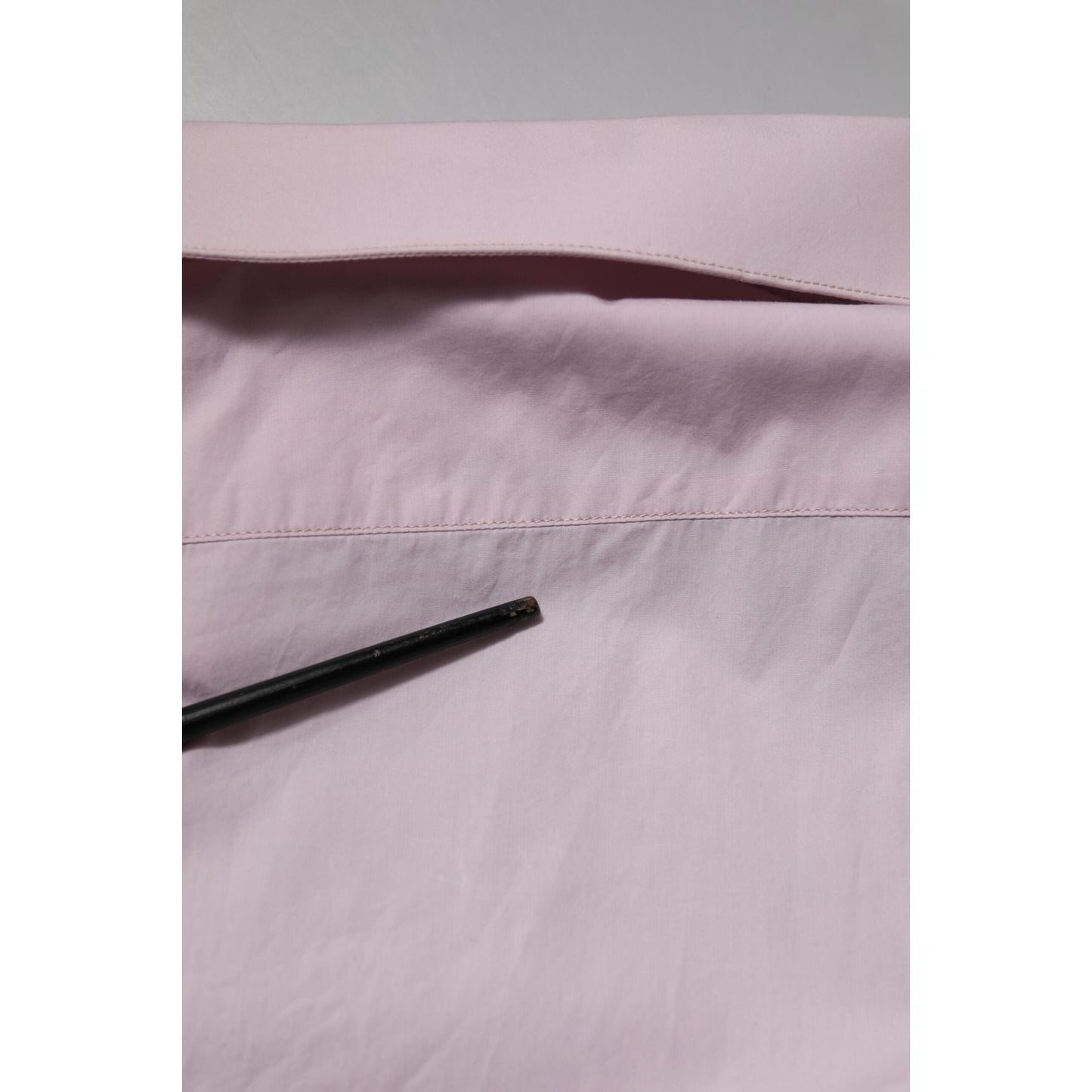 Dolce & Gabbana Pink Cotton GOLD Long Sleeves Dress Shirt