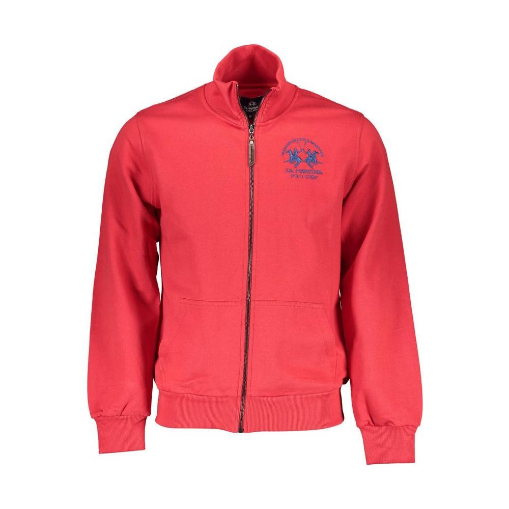 La Martina Red Cotton Men's Sweater
