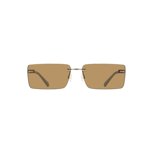 Calvin Klein Beige Metal Women Sunglass