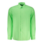 North Sails Green Cotton Men Shirt NO-35797-S