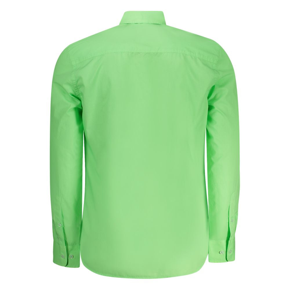 North Sails Green Cotton Men Shirt NO-35797-S