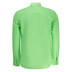 North Sails Green Cotton Men Shirt NO-35797-S