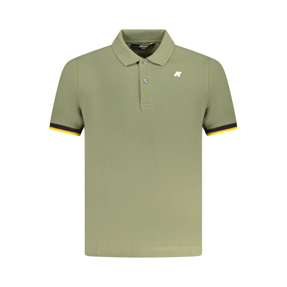 K-WAY Green Cotton Polo Shirt KW-38395-S
