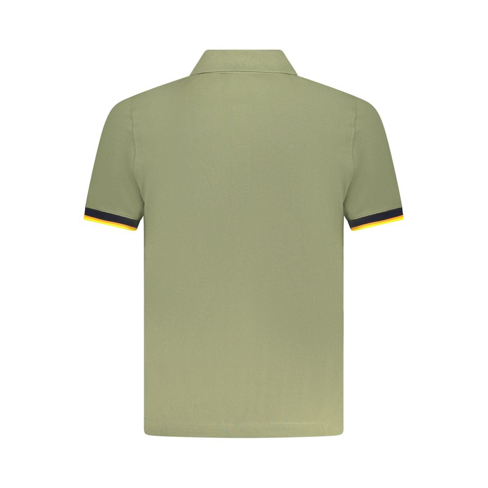 K-WAY Green Cotton Polo Shirt KW-38395-S