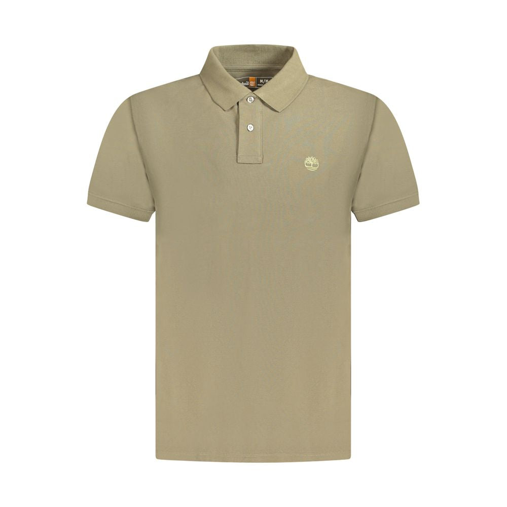 Timberland Brown Cotton Men Polo Shirt TI-35455-L-FBB-405