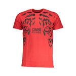 Cavalli Class Red Cotton T-Shirt