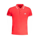 Cavalli Class Red Cotton Polo Shirt